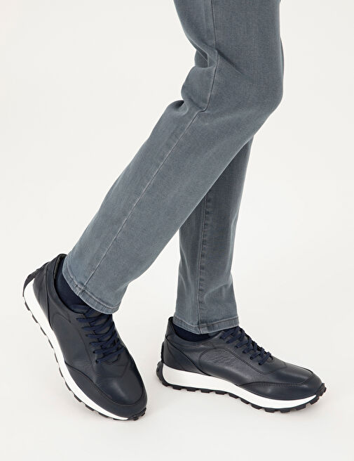 Pierre Cardin Siyah Erkek Deri Günlük Ayakkabı 50298536 - Görsel 2