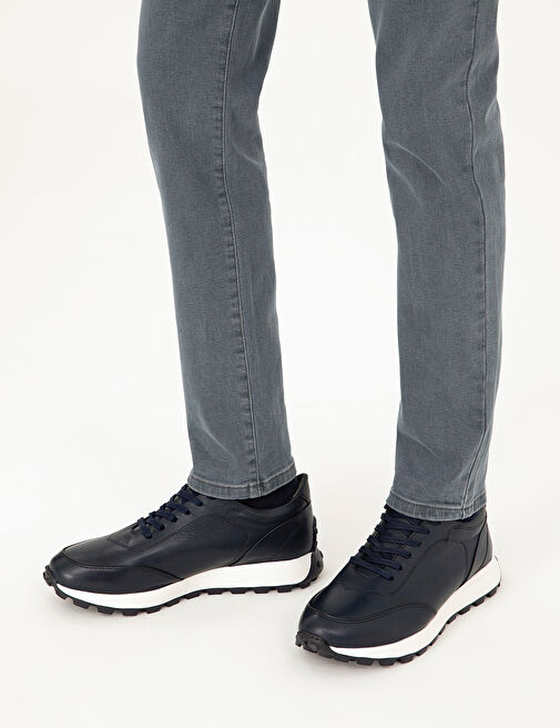 Pierre Cardin Siyah Erkek Deri Günlük Ayakkabı 50298536 - Görsel 3