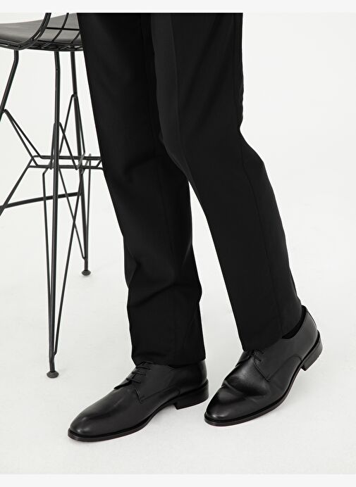 Siyah %100 Deri Klasik Ayakkabı - Görsel 8