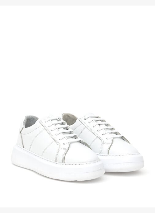 Pierre Cardin Beyaz Kadın Deri Sneaker 50300070 - Görsel 4