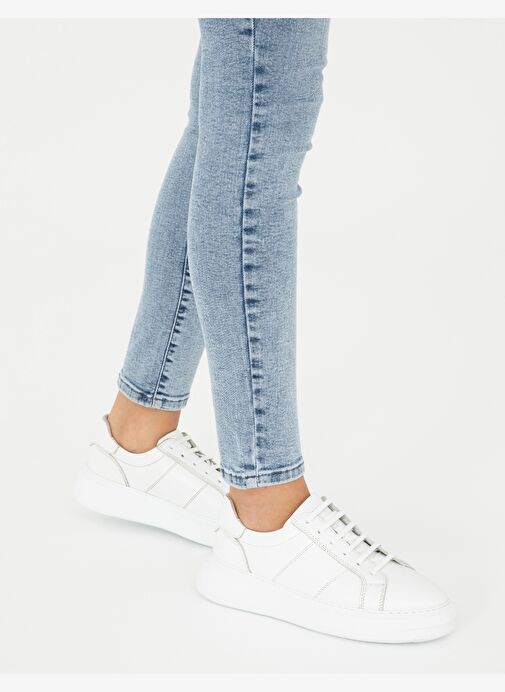 Pierre Cardin Beyaz Kadın Deri Sneaker 50300070 - Görsel 2