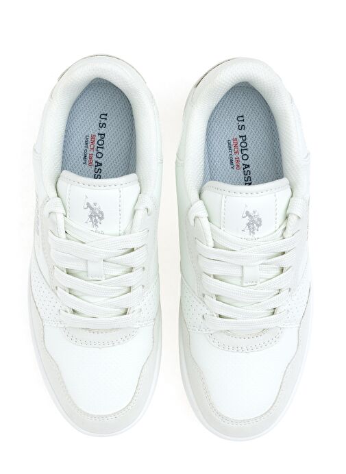 U.S. Polo Assn. Kadın Beyaz Spor Ayakkabı 50304476-VR013 - Görsel 7