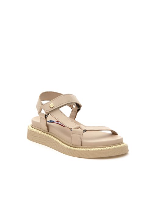 Kadın Bej Sandalet - Görsel 4