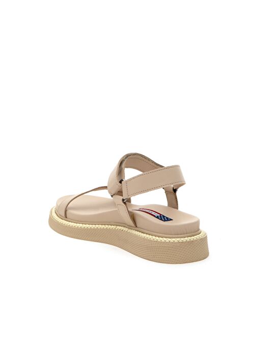 Kadın Bej Sandalet - Görsel 5