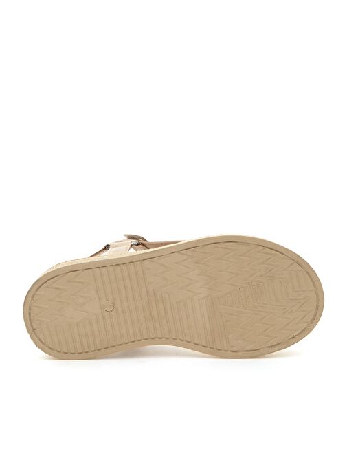 Kadın Bej Sandalet - Görsel 6