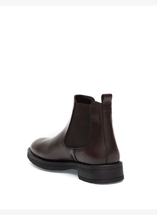 Kahverengi %100 Deri Kauçuk Taban Chelsea Bot - Görsel 7