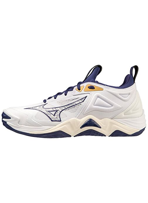 Wave Momentum 3 Unisex Voleybol Ayakkabısı Beyaz/Lacivert - Görsel 9