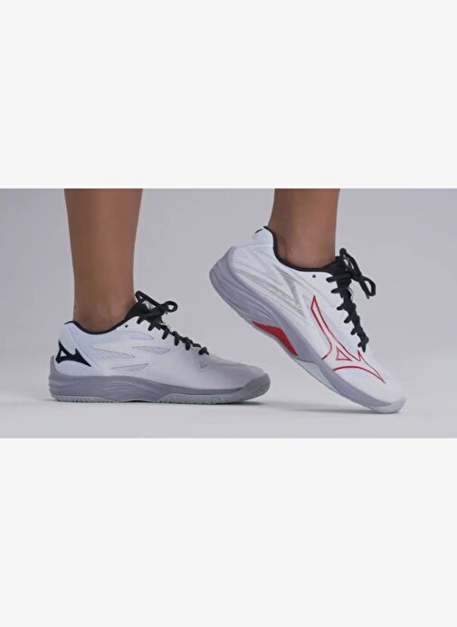 Thunder Blade Z Unisex Voleybol Ayakkabısı Beyaz / Gri - Görsel 7