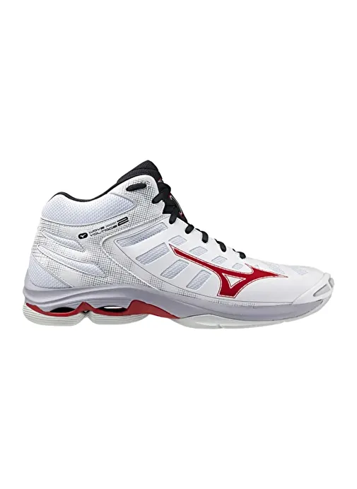 Wave Voltage 2 MID Unisex Voleybol Ayakkabısı Beyaz / Kırmızı - Görsel 7