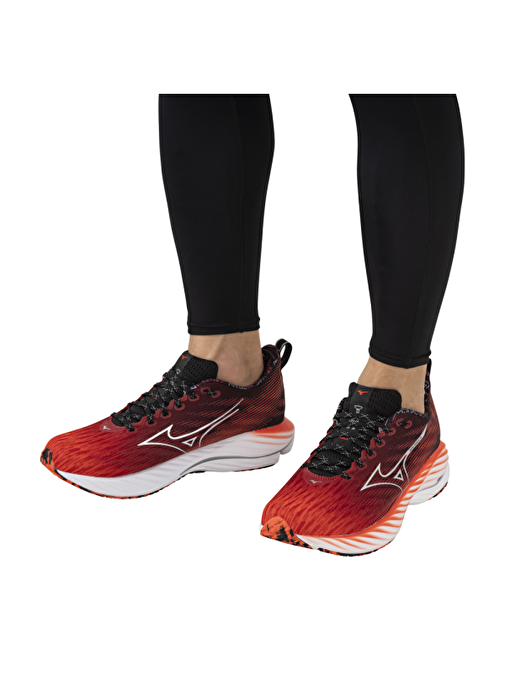 Wave Rider 28 Amsterdam Unisex Koşu Ayakkabısı Kırmızı / Siyah - Görsel 7