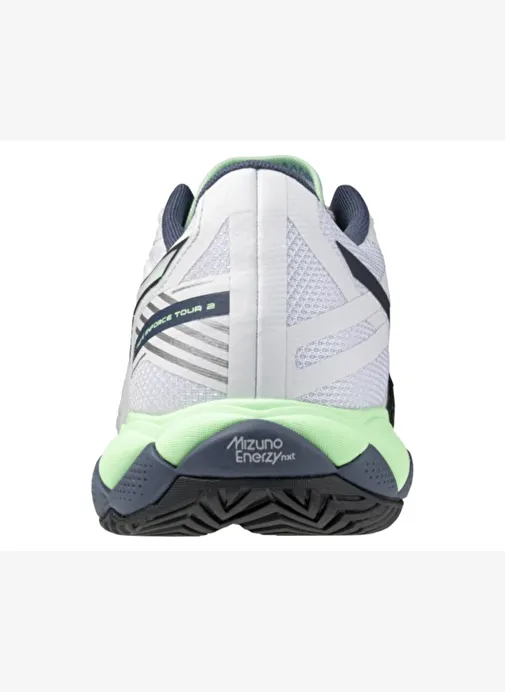 Wave Enforce Tour 2 Ac Erkek Tenis Ayakkabısı Beyaz / Yeşil - Görsel 6