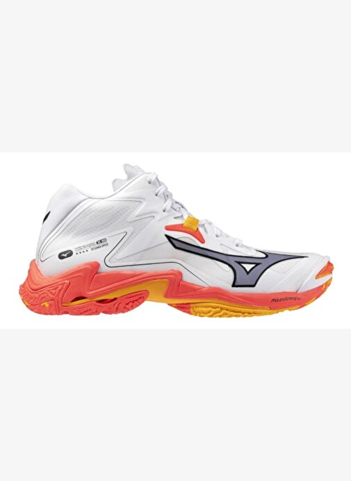 Wave Lightning Z8 MID Unisex Voleybol Ayakkabısı Beyaz / Turuncu - Görsel 7