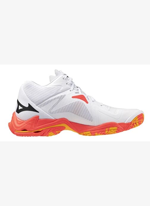 Wave Lightning Z8 MID Unisex Voleybol Ayakkabısı Beyaz / Turuncu - Görsel 4