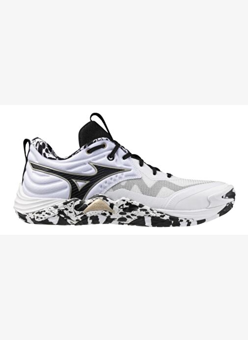 Wave Momentum Elite Unisex Voleybol Ayakkabısı Beyaz / Desenli - Görsel 7