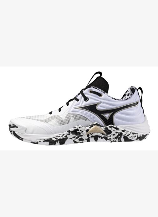 Wave Momentum Elite Unisex Voleybol Ayakkabısı Beyaz / Desenli - Görsel 2