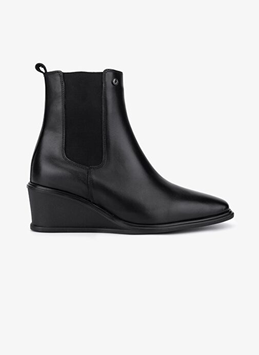 Valmenti Kadın Hakiki Deri Siyah Topuklu Bot - Görsel 2