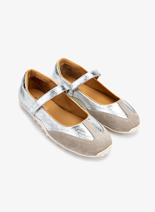 Valmenti Kadın Hakiki Deri Gri Casual Ayakkabı - Görsel 3