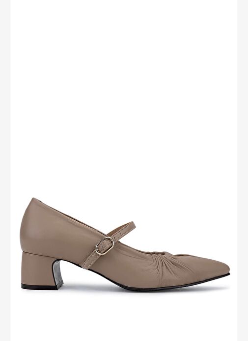 Tamer Tanca Kadın Hakiki Deri Vizon Topuklu Ayakkabı - Görsel 2