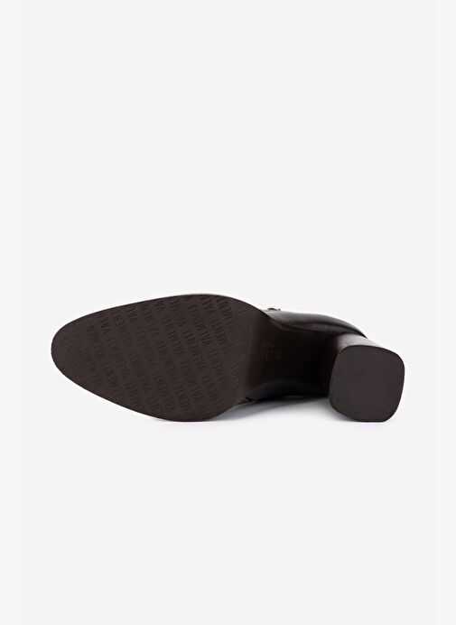 Valmenti Kadın Hakiki Deri Kahverengi Topuklu Bot - Görsel 5