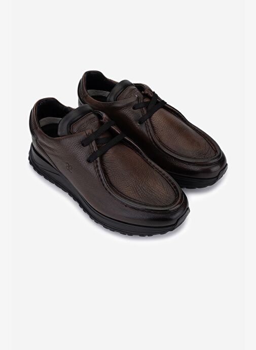 Fabi Erkek Hakiki Deri Kahverengi Casual Ayakkabı - Görsel 3