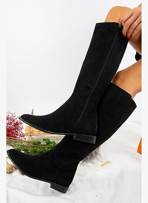 Siyah Kadın Çizme J654065602 - Görsel 3