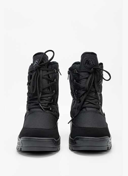 Effetre Erkek Deri & Tekstil Siyah Kar Botu - Görsel 5