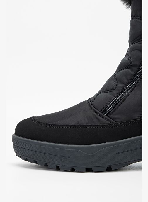 Effetre Kadın Deri & Tekstil Siyah Kar Botu - Görsel 4