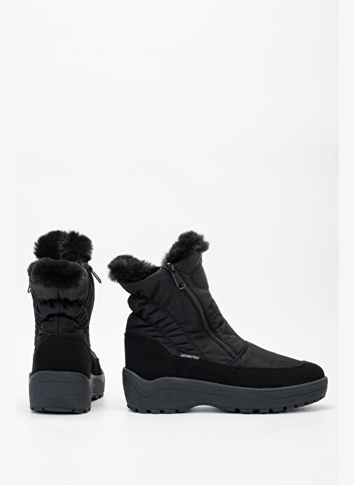 Effetre Kadın Deri & Tekstil Siyah Kar Botu - Görsel 6