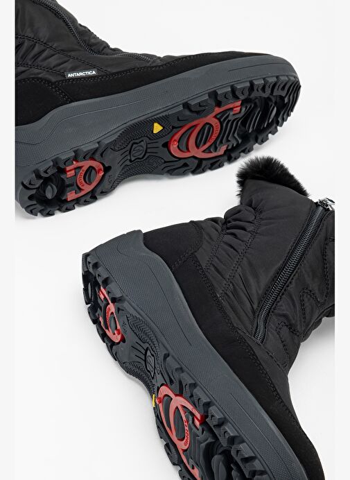 Effetre Kadın Deri & Tekstil Siyah Kar Botu - Görsel 8