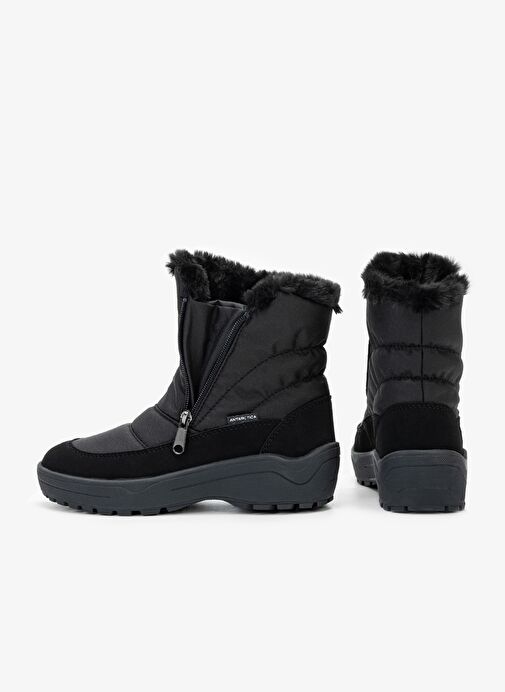 Effetre Kadın Deri & Tekstil Siyah Kar Botu - Görsel 4