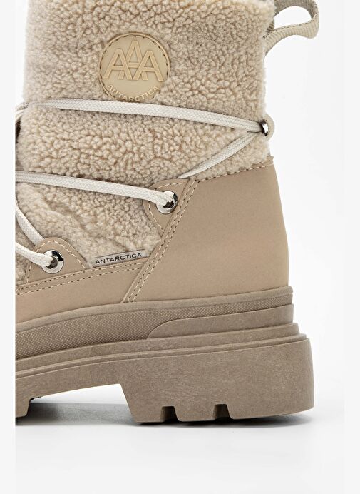 Effetre Kadın DERI/KURK Bej Kar Botu - Görsel 5