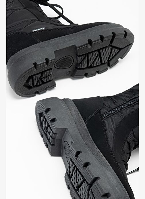 Effetre Kadın Deri & Tekstil Siyah Kar Botu - Görsel 7