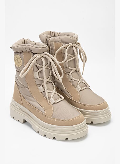 Effetre Kadın Deri & Tekstil Kum Kar Botu - Görsel 3