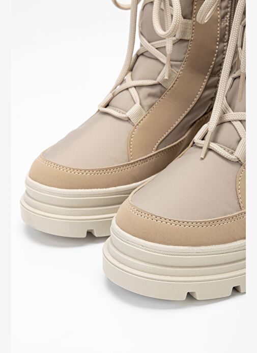 Effetre Kadın Deri & Tekstil Kum Kar Botu - Görsel 4