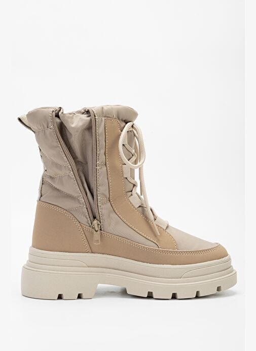 Effetre Kadın Deri & Tekstil Kum Kar Botu - Görsel 8