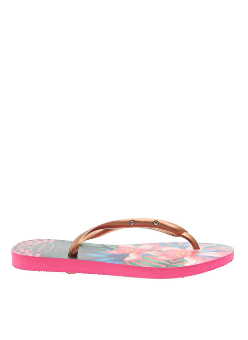 Havaianas Pembe Kadın Plaj Terliği SLIM TROPICAL - Görsel 2