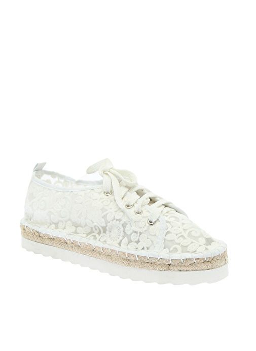 Colors Of California Beyaz Kadın Espadril HC.CHEVA08-S17 - Görsel 4