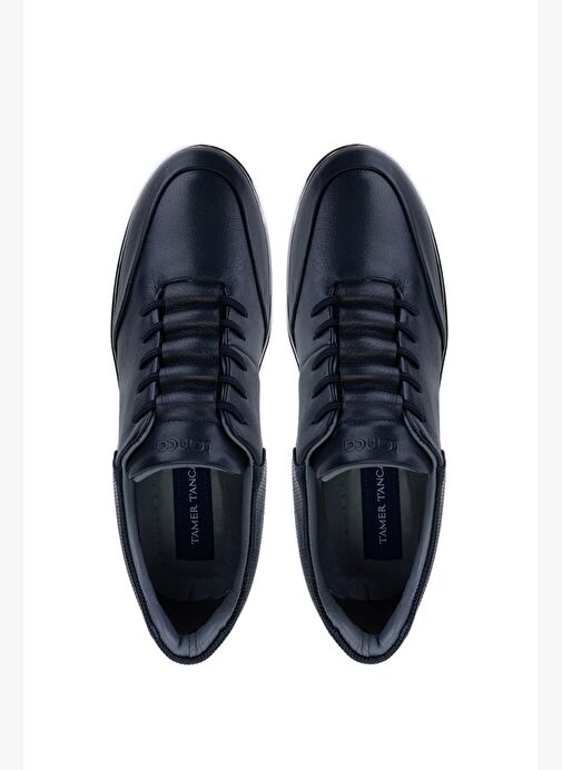 Tamer Tanca Erkek Hakiki Deri Lacivert Sneakers & Spor Ayakkabı - Görsel 6