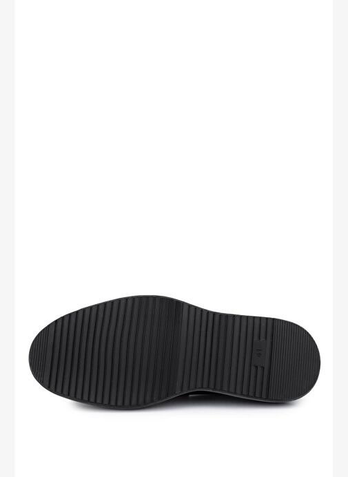 Tamer Tanca Erkek Hakiki Deri Siyah Loafer Ayakkabı - Görsel 5