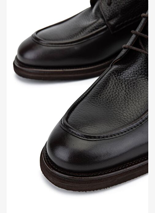 Tamer Tanca Erkek Hakiki Deri Kahverengi Klasik Bot - Görsel 5