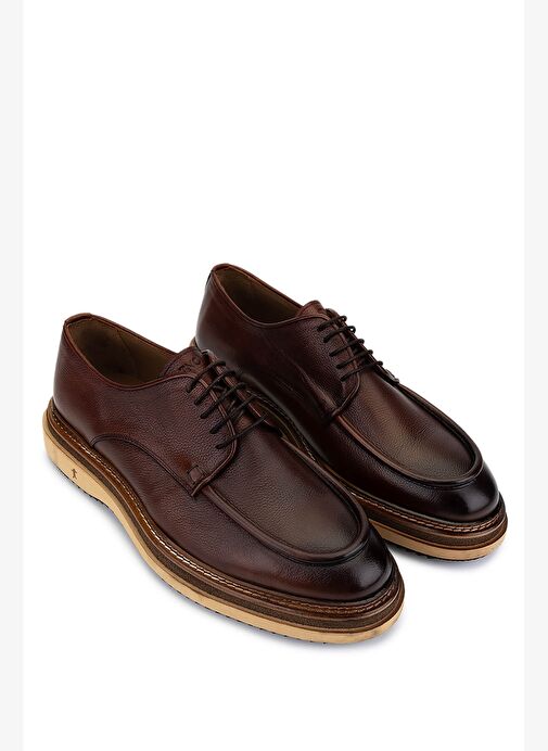 Tamer Tanca Erkek Hakiki Deri Taba Casual Ayakkabı - Görsel 3