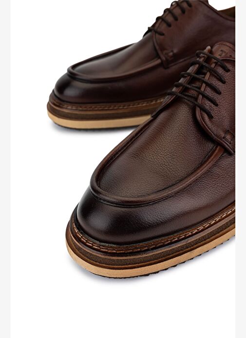 Tamer Tanca Erkek Hakiki Deri Taba Casual Ayakkabı - Görsel 4