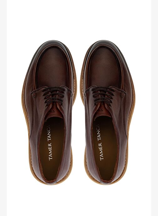 Tamer Tanca Erkek Hakiki Deri Taba Casual Ayakkabı - Görsel 6