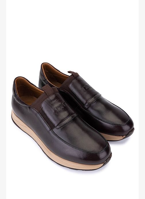 Tamer Tanca Erkek Hakiki Deri Kahverengi Sneakers & Spor Ayakkabı - Görsel 3