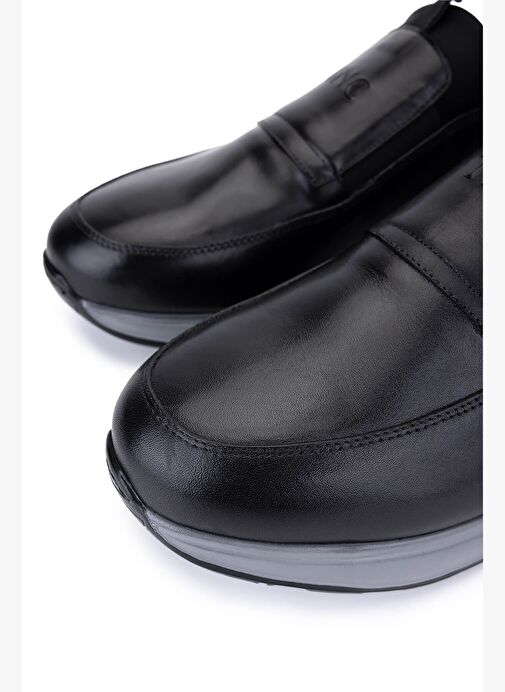 Tamer Tanca Erkek Hakiki Deri Siyah Sneakers & Spor Ayakkabı - Görsel 4