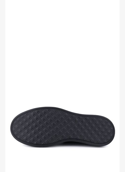 Tamer Tanca Erkek Hakiki Deri Siyah Sneakers & Spor Ayakkabı - Görsel 5