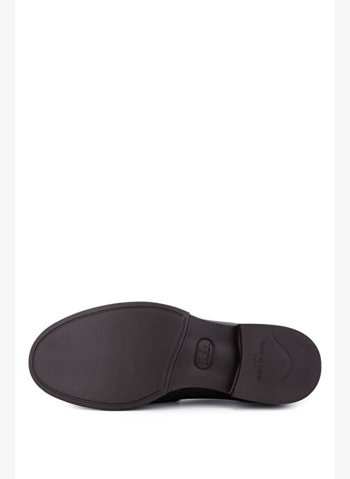 Tamer Tanca Erkek Hakiki Deri Kahverengi Loafer Ayakkabı - Görsel 5