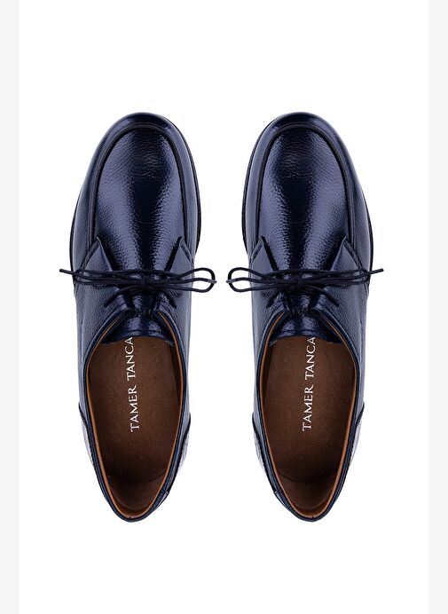 Tamer Tanca Erkek Hakiki Deri Lacivert Casual Ayakkabı - Görsel 6