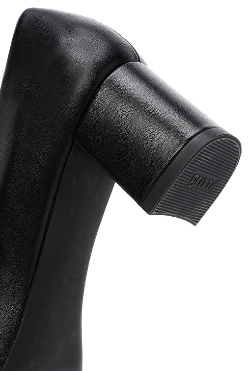 Derimod Siyah Kadın Deri Topuklu Ayakkabı 20WFD170218 - Görsel 9