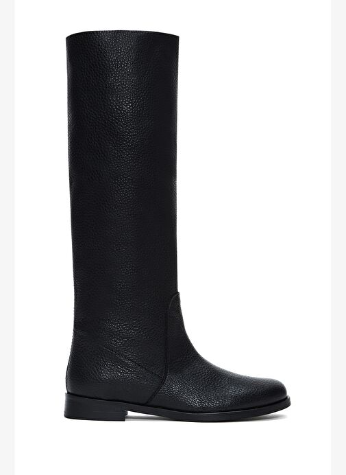 Kadın Siyah Klasik Deri Çizme 25WFD1404FT - Görsel 2